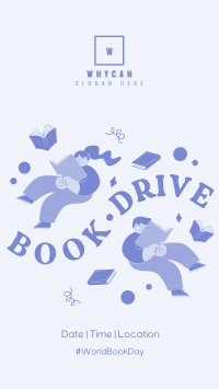 Donate Books, Fill Hearts Facebook story Image Preview