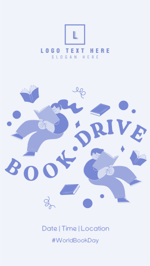 Donate Books, Fill Hearts Facebook story Image Preview
