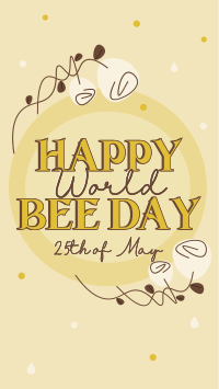 Happy World Bee YouTube Short Design
