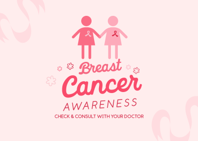 Breast Cancer Awareness Postcard Image Preview
