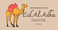 Eid Al Adha Camel Facebook Ad Design