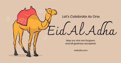 Eid Al Adha Camel Facebook ad Image Preview