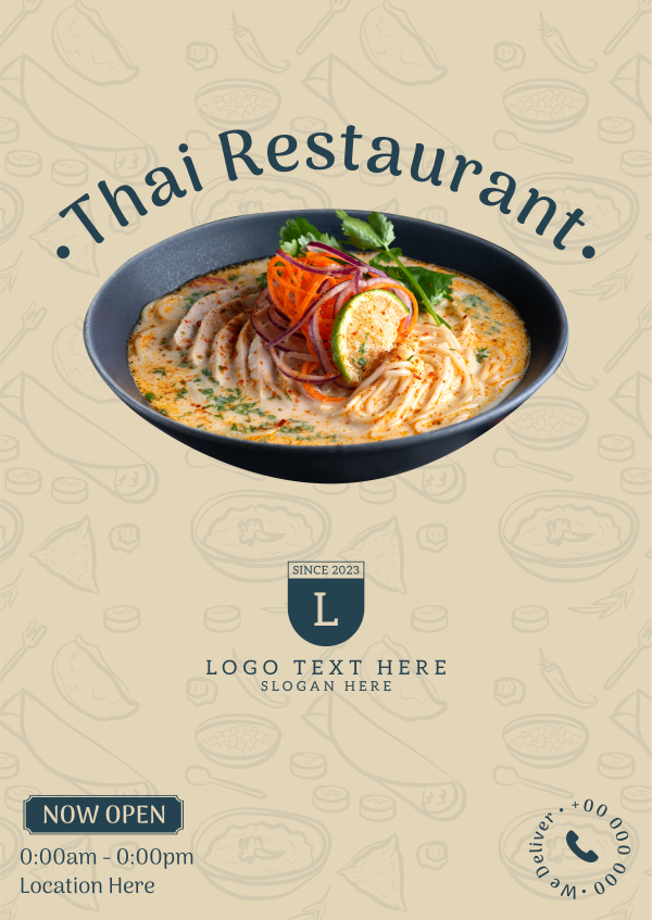 Thai Resto Poster Design Image Preview