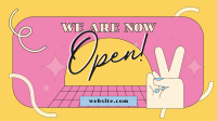 We Are Now Open Animation Image Preview