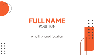 Industrial Orange Business Card Image Preview