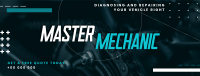 Abstract Professional Motor Mechanic Facebook Cover Preview