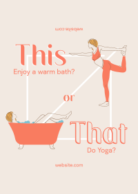 This or That Wellness Poster Design
