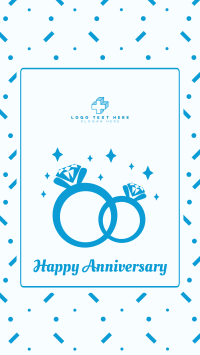Wedding Anniversary Rings Facebook story Image Preview