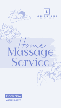Home Massage Service Instagram Story Design