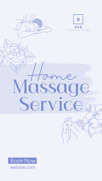 Home Massage Service Instagram story Image Preview