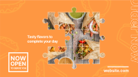 Tasty Puzzle Facebook Event Cover Design