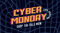 Vaporwave Cyber Monday Facebook event cover Image Preview