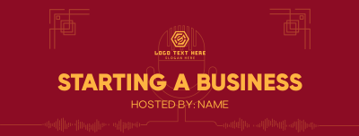 Simple Business Podcast Facebook cover Image Preview