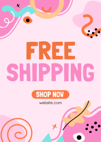 Quirky Shipping Promo Poster Design