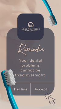 Dental Reminder Instagram Story Design