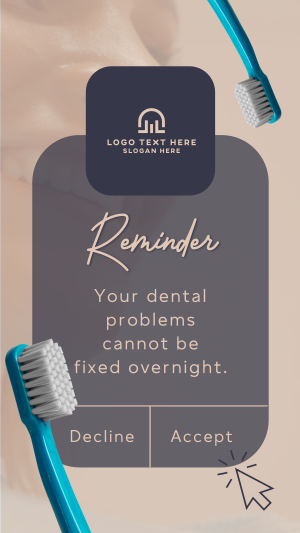 Dental Reminder Instagram story Image Preview