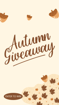 Autumn Season Giveaway TikTok Video Preview