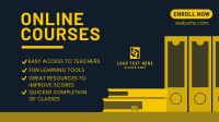 Online Courses Facebook Event Cover Design