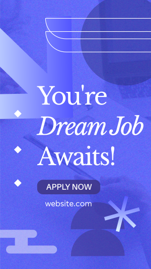 Apply your Dream Job Facebook story Image Preview