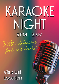 Karaoke Night Bar Flyer Design