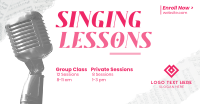 Singing Lessons Facebook Ad Design