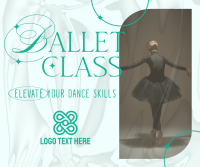 Elegant Ballet Class Facebook Post Design