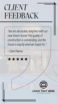 Client Testimonial Construction Facebook story Image Preview