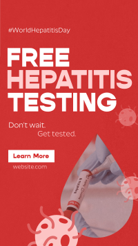 Textured Hepatitis Testing Instagram story Image Preview