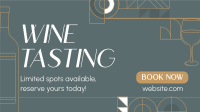 Elegant Wine Tasting Facebook event cover Image Preview