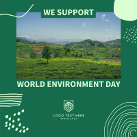 We Support World Environment Day Instagram post Image Preview