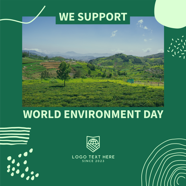 We Support World Environment Day Instagram Post Design Image Preview