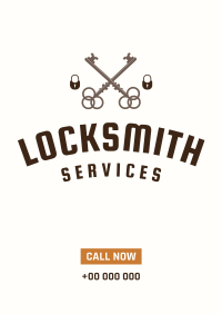 Locksmith Emblem Poster Image Preview