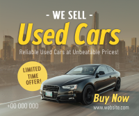 Used Car Sale Facebook post Image Preview