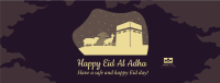 Eid Al Adha Kaaba Facebook cover Image Preview