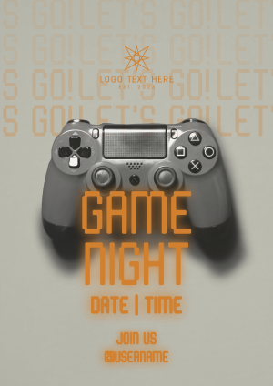 Game Night Console Flyer Image Preview