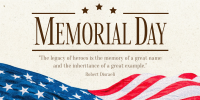 Modern Minimalist Memorial Day Twitter post Image Preview