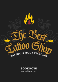 Tattoo & Piercings Poster Design