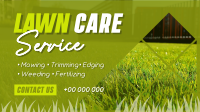 Lawn Care Maintenance Facebook Event Cover Design