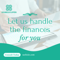 Finance Consultation Services Instagram Post Design