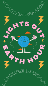Earth Hour Lights Out Facebook Story Design