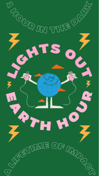 Earth Hour Lights Out Facebook story Image Preview