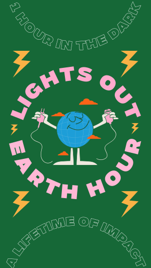 Earth Hour Lights Out Facebook story Image Preview