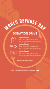 World Refugee Day Donations Instagram story Image Preview