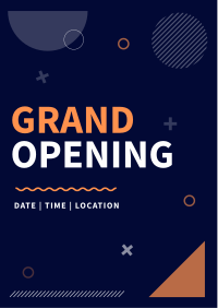 Geometric Shapes Grand Opening Flyer Image Preview
