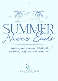 Summer Never Ends Flyer Image Preview