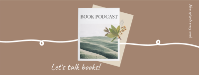 Book Podcast Facebook cover Image Preview