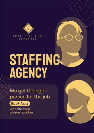 Staffing Agency Booking Flyer Image Preview