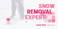 Snow Removal Expert Twitter Post Design