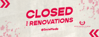 Generic Closed for Renovations Facebook Cover Image Preview