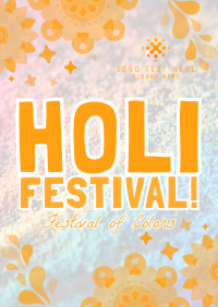 Mandala Holi Festival of Colors Flyer Design